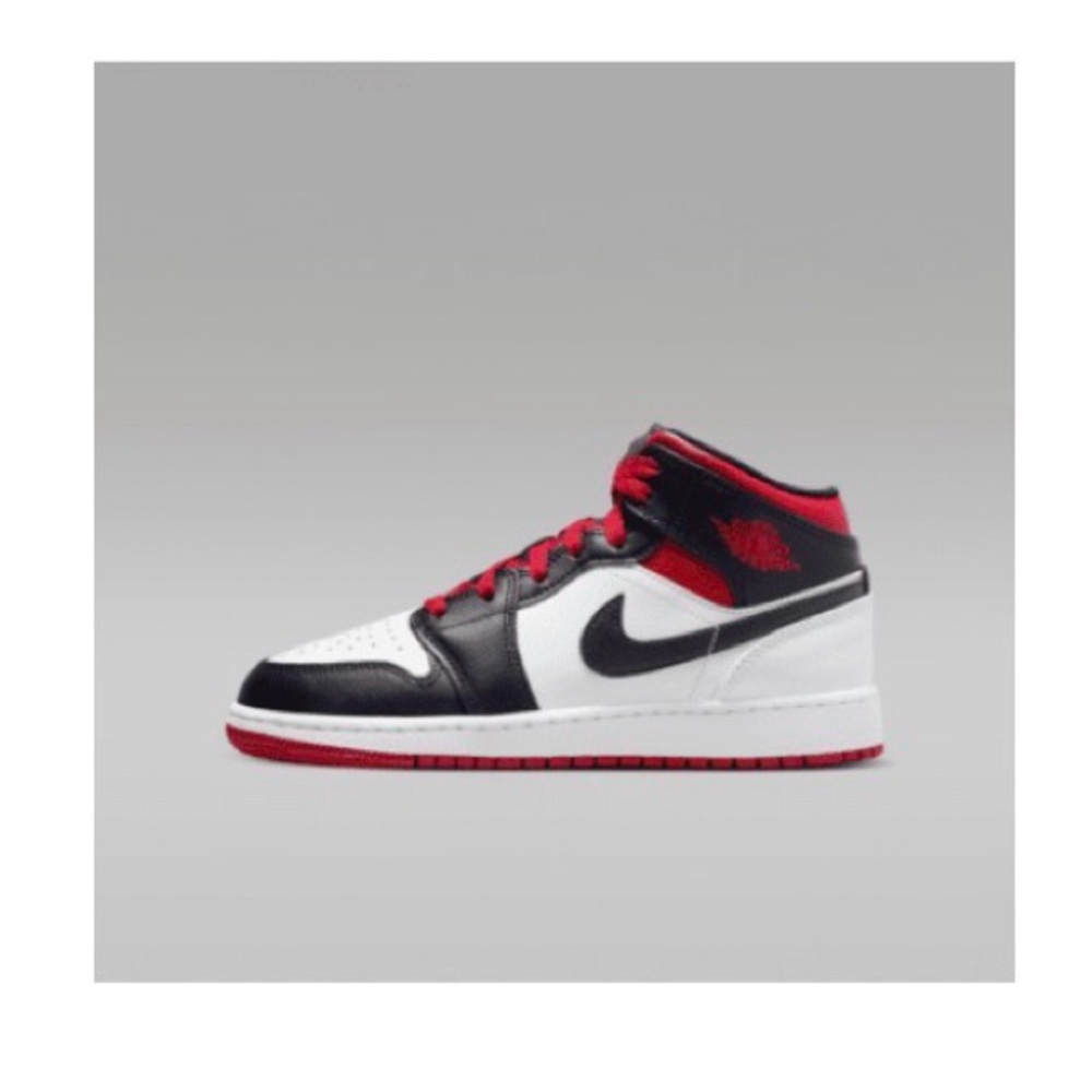 Nike Air Jordan Mid - White/ Black/ Gym Red